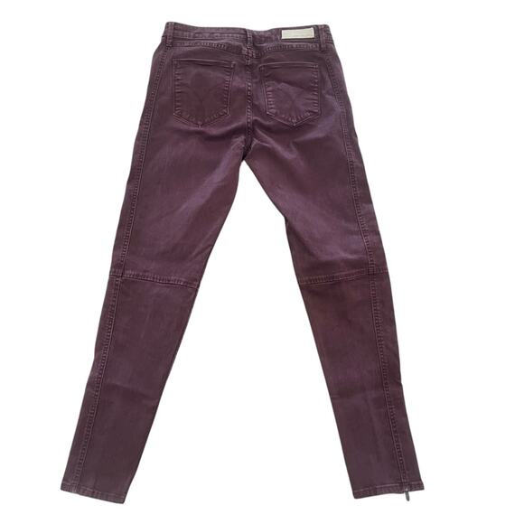 Calvin Klein Jeans Womens Size W6 Plum Skinny Side Ankle Zip Denim Jeans - Picture 5 of 9